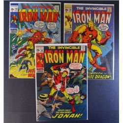 3 IRON MAN Comic Books.