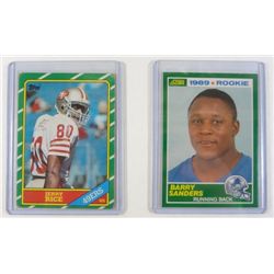 Jerry Rice Rookie & Barry Sanders Rookie