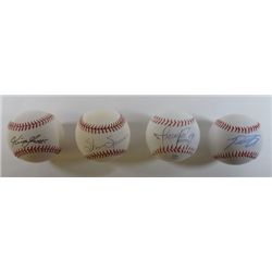 4 - AUTOGRAPHED Baseballs