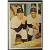 Image 1 : 1957 Topps #407 Mantle / Berra