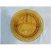 Image 1 : VINTAGE AMBER GLASS CHILD'S DIVIDED PLATE, NURSERY