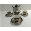 Image 1 : LOT 10 VINTAGE WALES DRAGON TEA POT, SUGAR, CUPS &