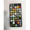 Image 1 : LOT 50 VINTAGE MARBLES MIX STYLES & MAKERS