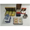Image 1 : LOT 6 VINTAGE (4) CARD PLAYING DECKS, PENNIES IN