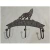 Image 1 : CONTEMPORARY CAST IRON WOLF COAT HOOK RACK