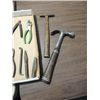 Image 3 : LOT 13 VARIOUS OLD SHOP TOOLS: PRY BAR, HAMMER,