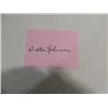 Image 1 : WALTER JOHNSON CUT SIGNATURE AUTOGRAPH