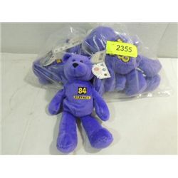 BAG LOT TREASURES PRO PLUSH BEAR FOOTBALL #84 MOSS