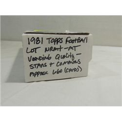 1981 TOPPS FOOTBALL PLAYER CARDS 660 COUNT