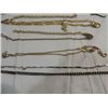 Image 2 : LOT 9 VINTAGE & NEW POCKET WATCH CHAINS GOLD TONE