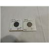 LOT 2 1907 (AU) & 1865 (G) INDIAN HEAD PENNIES