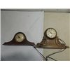Image 1 : LOT 2 VINTAGE ELECTRIC MANTLE CLOCKS (GE &