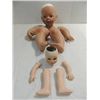 Image 1 : LOT 2 COMPLETE PROCELAIN DOLL PARTS MARKED: AEL