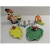 Image 1 : LOT 7 MID CENTURY MODERN LEAF TRAYS, WALL POCKET,