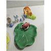Image 2 : LOT 7 MID CENTURY MODERN LEAF TRAYS, WALL POCKET,