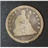 Image 1 : 1877 CC Liberty Seated Quarter   G