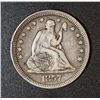 Image 1 : 1857  Liberty Seated Quarter   VF