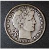 Image 1 : 1901  Barber Half Dollar   VG