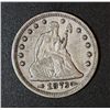 Image 1 : 1873  Liberty Seated Quarter   Arrows XF