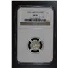 Image 1 : 1855  Liberty Seated Dime   Arrows NGC Graded AU-55