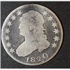 Image 1 : 1820  Capped Bust Quarter   Large 0 G