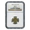Image 1 : Certified Burnished American $5 Gold Eagle MS70 NGC (Da