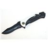Image 1 : COLLECTORS EDITION 10.5" BLACK/WHITE HANDLE FOLDING KNI