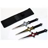 Image 1 : COLLECTORS EDITION BLACK TRHOWING KNIVES SET OF 3