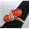 Image 1 : FASHION JEWELRY SYNTHETIC ORANGE STONE AND CZBRASS  RIN