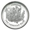 Image 1 : 1 oz Johnson Matthey Silver Round (Freedom - The Americ