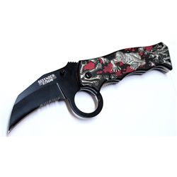 COLLECTORS EDITION 7.5" BLACK/RED ZOMBIE DESIGNED S/A K