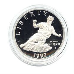 US Commemorative Dollar Proof 1997-S Jackie Robinson