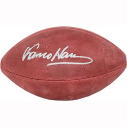 FRANCO HARRIS AUTOGRAPHED NFL DUKE FOOTBALL W/ NSD COA