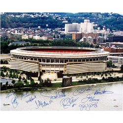 11 SIGNATURE PITTSBURGH STEELERS VIEW THREE RIVERS 20X2