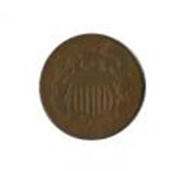 Early Type Two Cent Piece 1864-1873 G-VG