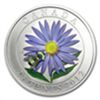 Image 1 : 2012 Canadian $0.25 Coloured Aster & Bumblebee