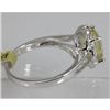 Image 2 : Genuine  1.75 ctw  Lemon Quartz Ring  14KT White Gold
