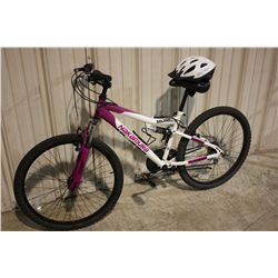 WHITE NAKAMURA SOLANO 18SPD FULL SUSPENSION MOUNTAIN BIKE