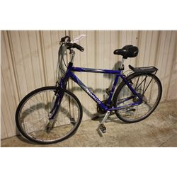 BLUE NORCO VERMONT 24SPD FRONT SUSPENSION HYBRID BIKE