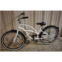 WHITE ROSS LIFESTYLE 1 SPEED CRUISER BIKE