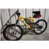 Image 1 : YELLOW SCHWINN STRAIGHT SIX 24 SPD FULL SUSPENSION MOUNTAIN BIKE