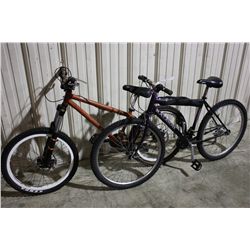 PURPLE RALEIGH ROAD AND ORANGE NORCO MOUNTAIN BIKE