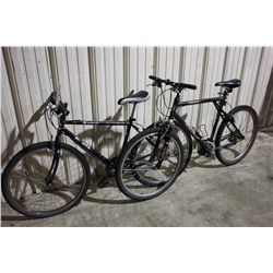 BLACK NORCO ROAD AND GT MOUNTAIN BIKE