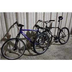 PURPLE TRIUMPH AND BLACK SCHWINN