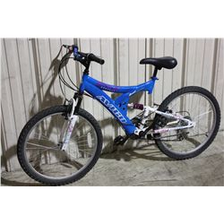 BLUE AVIGO EVEREST 21 FULL SUSPENSION MOUNTAIN BIKE