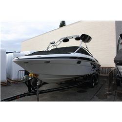 2008 FOUR WINNS 24' HYBRID SKI BOAT WITH GPS FISH FINDER, ELECTRONIC DOWNRIGGER, CB RADIO , TWIN