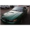 Image 1 : 2001 FORD MUSTANG, 2DR CONVERTIBLE, GREEN, VIN # 1FAFP44481F167379