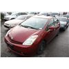 Image 1 : 2004 TOYOTA PRIUS 4DR, RED, VIN # JTDKB20UX40035541