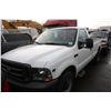 Image 1 : 2002FORD F250 XL SUPERDUTY PU TRUCK, WHITE, VIN 1FTNF20L42EA99986