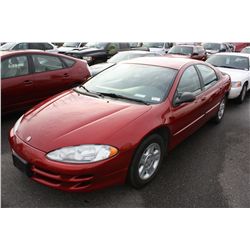 2002 CHRYSLER INTREPID, 4DR, RED, VIN # 2C3AH46R02H268981